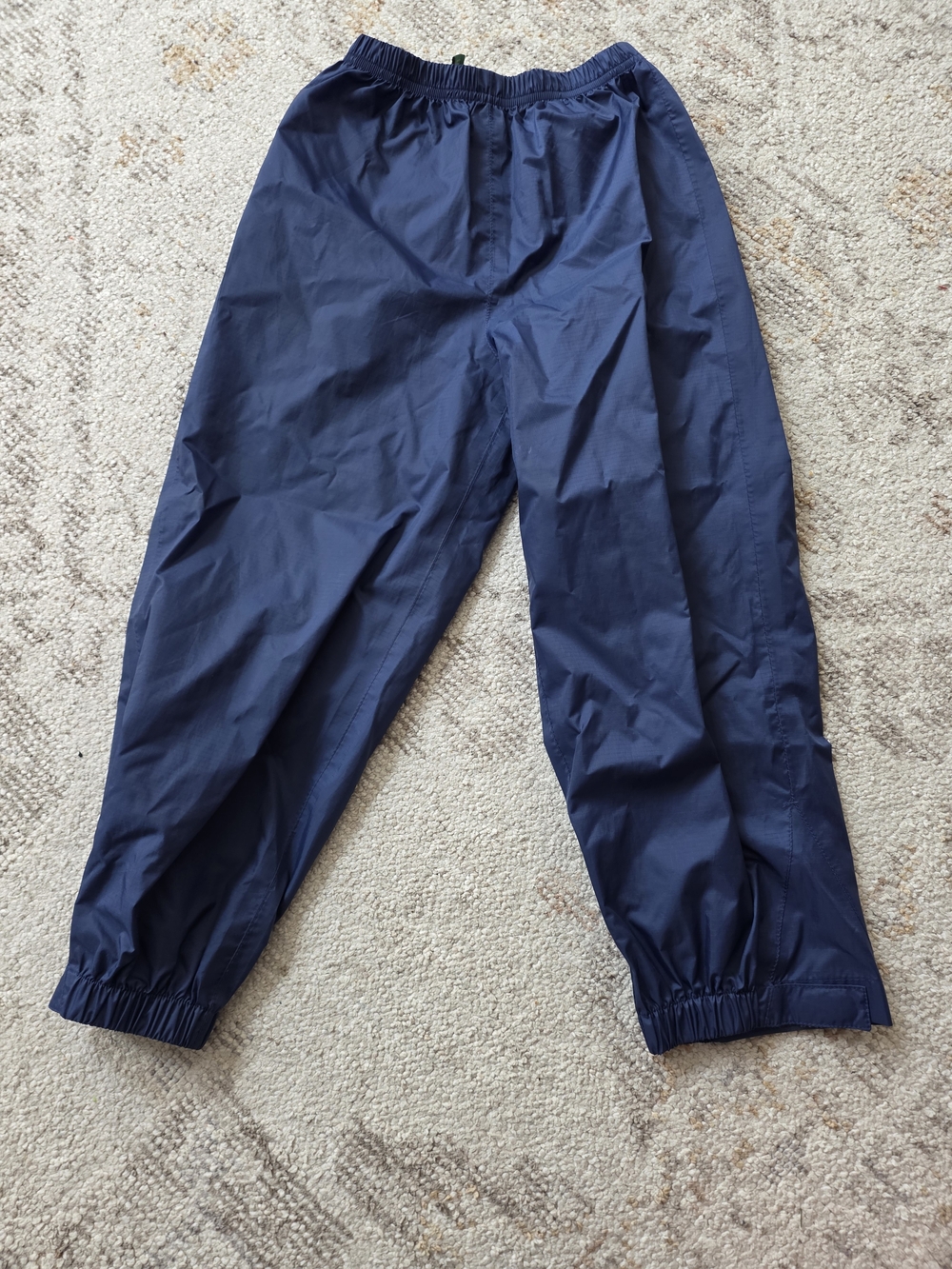 L.L. Bean Kids Navy Adjustable Ankle  Rain Pants